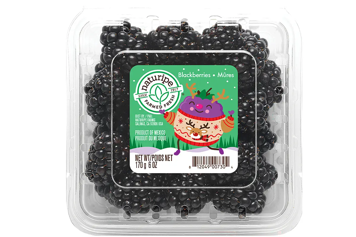 Naturipe Farms brings holiday-themed packaging to berry aisle